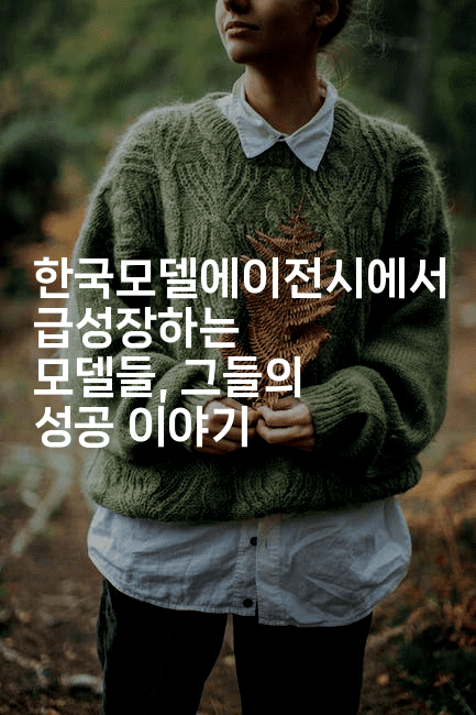 한국모델에이전시에서 급성장하는 모델들, 그들의 성공 이야기2-스타픽